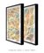 Quadros Decorativos Abstratos Folhas - Composição com 2 Quadros na internet
