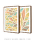 Quadros Decorativos Abstratos Folhas - Composição com 2 Quadros na internet