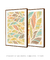 Quadros Decorativos Abstratos Folhas - Composição com 2 Quadros - comprar online