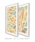 Imagem do Quadros Decorativos Abstratos Folhas - Composição com 2 Quadros
