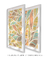 Quadros Decorativos Abstratos Folhas - Composição com 2 Quadros - comprar online