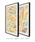 Imagem do Quadros Decorativos Abstratos Folhas - Composição com 2 Quadros