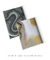 Quadros Decorativos Abstratos Mármore Cinza e Dourado - Composição com 2 Quadros