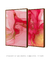 Quadros Decorativos Abstratos Mármore Rosa e Dourado - Composição com 2 Quadros na internet