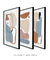 Imagem do Quadros Decorativos Abstratos Orgânicos Nudes Neutros - Composição com 3 quadros