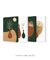 Imagem do Quadros Decorativos Abstratos Verde Vasos e Plantas - Composição com 4 Quadros