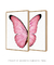 Quadros Decorativos Asas de Borboleta Rosa - Composição com 2 Quadros - comprar online