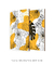 Quadros Decorativos Folhagem Amarela e Preta - Composição com 2 Quadros - comprar online