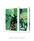 Imagem do Quadros Decorativos Folhagens Verdes - Composição com 2 Quadros