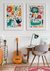 Quadros Decorativos Infantis Animais Coloridos - Composição com 2 Quadros