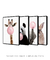 Quadros Decorativos Infantis Chiclete Bubble Rosa - Composição com 4 Quadros - loja online