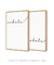 Quadros Decorativos Inhale Exhale Frase Yoga - Composição com 2 Quadros - comprar online