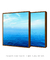 Quadros Decorativos Mar Azul Tranquilo Paisagem - Composição com 2 Quadros na internet