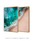 Quadros Decorativos Mar Praia - Composição com 2 Quadros - comprar online