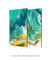Quadros Decorativos Mármore Verde e Dourado - Composição com 2 Quadros - comprar online