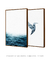 Quadros Decorativos Paisagens Oceano Mar Beija-Flor - Composição com 2 Quadros na internet