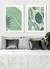 Quadros Decorativos Tropicais Folhagem - Composição com 2 Quadros