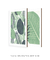 Quadros Decorativos Tropicais Folhagem - Composição com 2 Quadros - comprar online