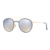 Lentes de Sol Ray-Ban Round Double Bridge 3647N 001/9U Dorado/Plateado Degrade Espejado