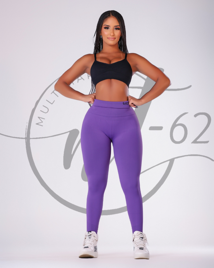 Calça Legging Feminina Adulto Com Recorte No Joelho 24809 Selene