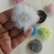 Pompom achatado pelinho 4,5cm na internet