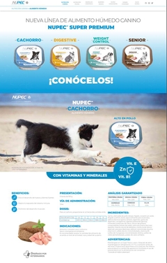 NUPEC ALIMENTO HÚMEDO PERRO CACHORRO 4 CHAROLAS 100g c/u en internet