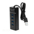 HUB USB 3.0 4 Portas De Alta Velocidade Preto JC-HUB304 F3