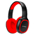 Headset Bluetooth Com Microfone e Entrada Micro SD ELG EPB-MS1RD Preto com Vermelho