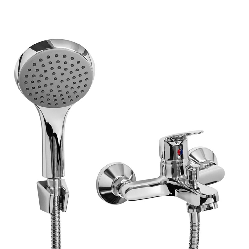 Griferia Monocomando Mozart Kabul Ducha Plata Revestylo