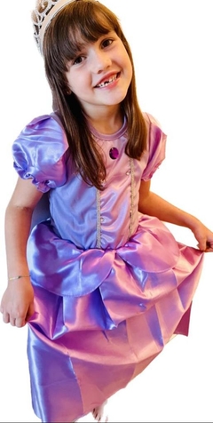 Disfraz Vestido SOFIA disney princesita lila violeta Piscis Disfraces