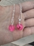 Conjunto dije Cielo y Cadena laminada plata 1000 premium Fucsia