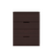 Mobi Cómoda de Madera Modelo Alborán Color Chocolate Largo 79 cm 4 Cajones Recámara - comprar en línea