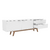 Mobi Mesa para Televisión de Madera Modelo Turquesa Color Blanco Largo 180 cm en internet