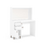 Mobi Tocador de Madera Modelo Amelia Color Blanco Largo 108 cm con Espejo 2 Cajones Recamara en internet
