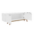 Mobi Mesa para Televisión de Madera Modelo Turquesa Color Blanco Largo 180 cm - MOBI MUEBLES