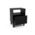 Mobi Buró de Madera Modelo Tulum Color Negro Largo 44.5 cm 1 Cajón Recámara - comprar en línea