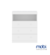 Mobi Cómoda cambiador de Madera Modelo Milos Color Blanco Largo 79 cm 3 Cajones Recámara - comprar en línea