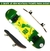 Skate Infantil Completo Bob Burnquist Verde e Amarelo - Só Skate