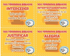 TARJETA 100 TERMINOS BIBLICOS - ARCHIVO DIGITAL PARA DESCARGAR - tienda en línea