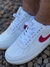 Nike Air Force one - Branco e vermelho - comprar online