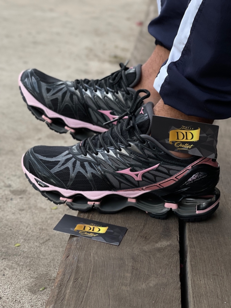 Mizuno Prophecy 7 - Preto com Rosa - DD OUTLET