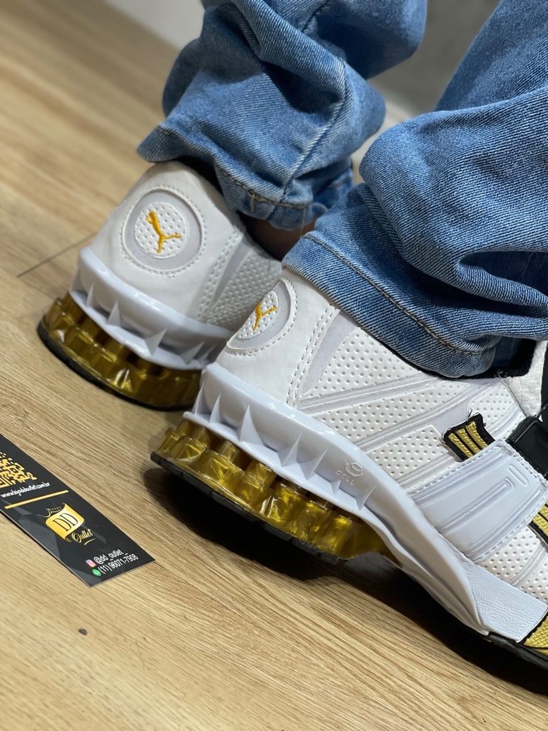 Puma disc branco e dourado hotsell