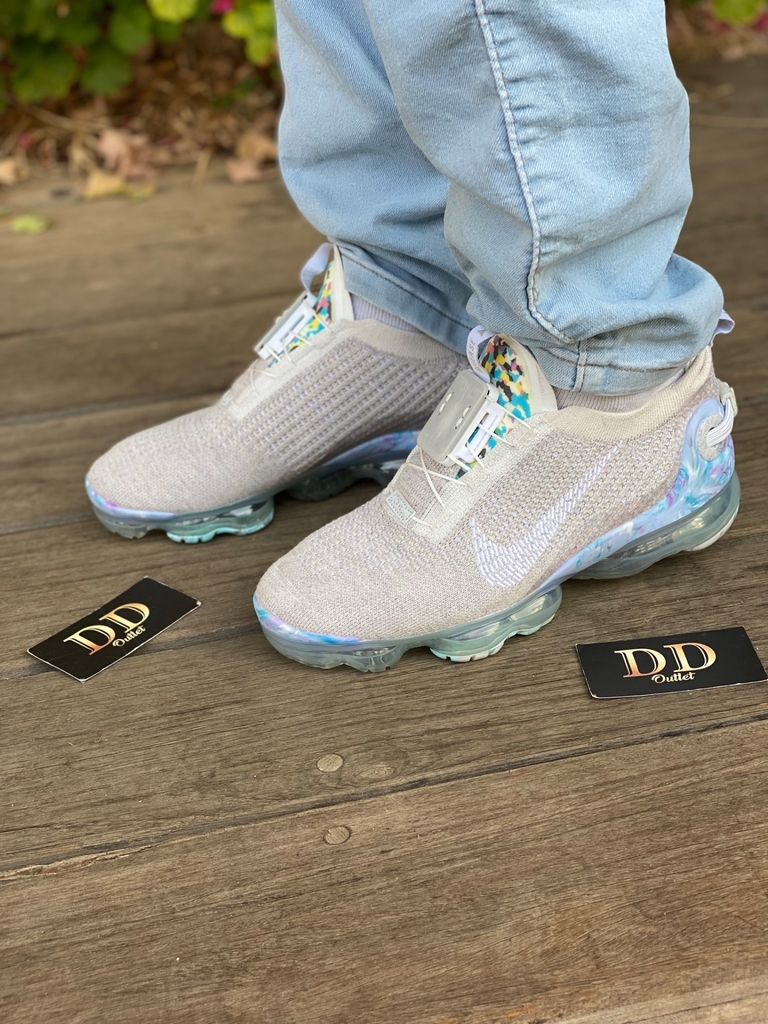 NIKE VAPORMAX 4.0 2020 FK BRANCO COM AZUL DD OUTLET