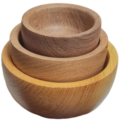 Cuencos Bowl De Algarrobo 10cm Lustre Natural x12 unidades - Lepori