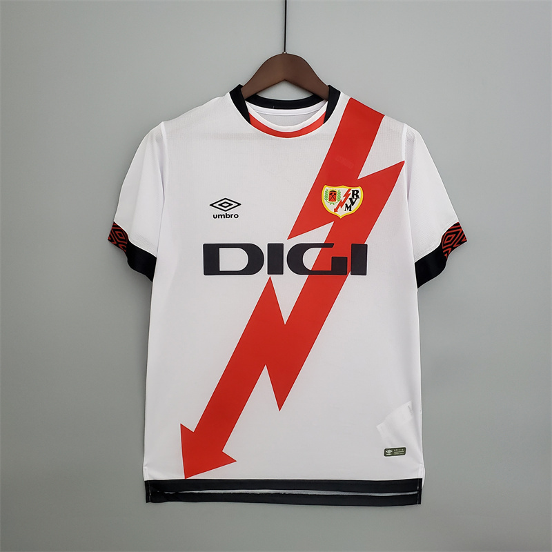 Camiseta Local Blanca de Rayo Vallecano 2021 22 AREA10