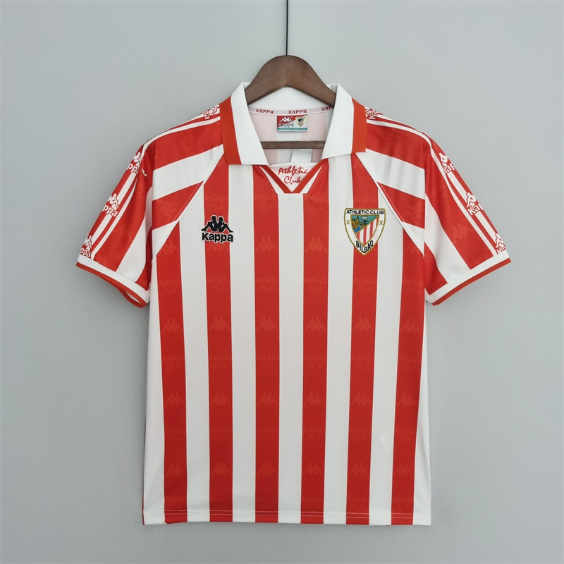 Athletic Club Red Retro Home Shirt 1995 96 AREA10
