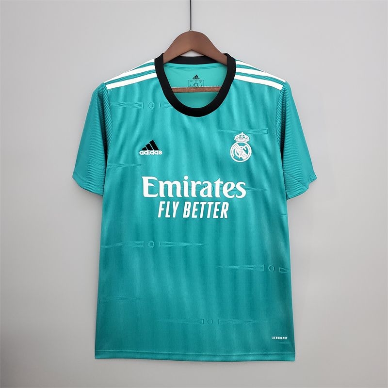 Tercera Camiseta Celeste de Real Madrid 2021 22 AREA10