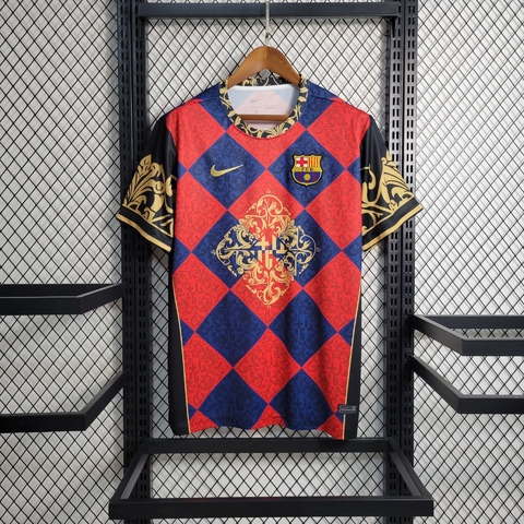 Camiseta Especial Azul y Roja de FC Barcelona 2023 AREA10