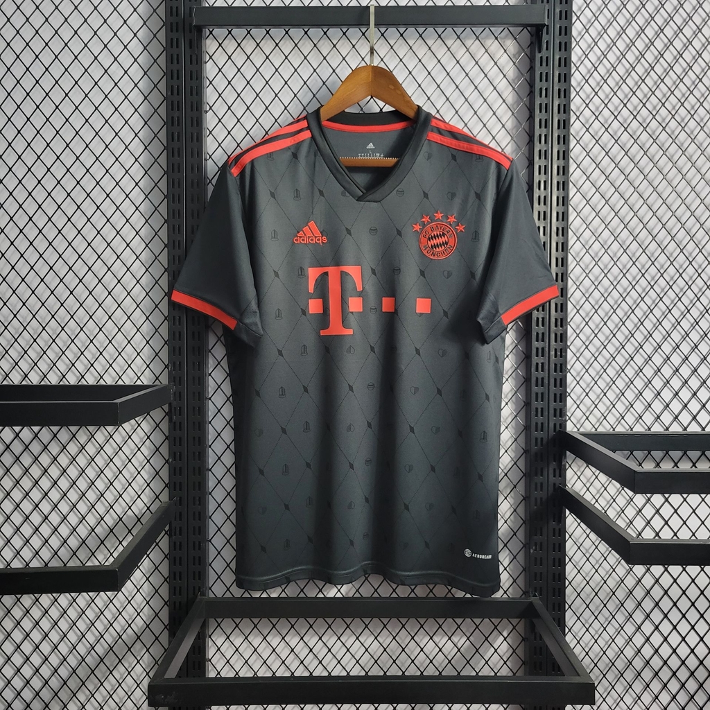 Tercera Camiseta Negra de Bayern Munich 2022 23 AREA10