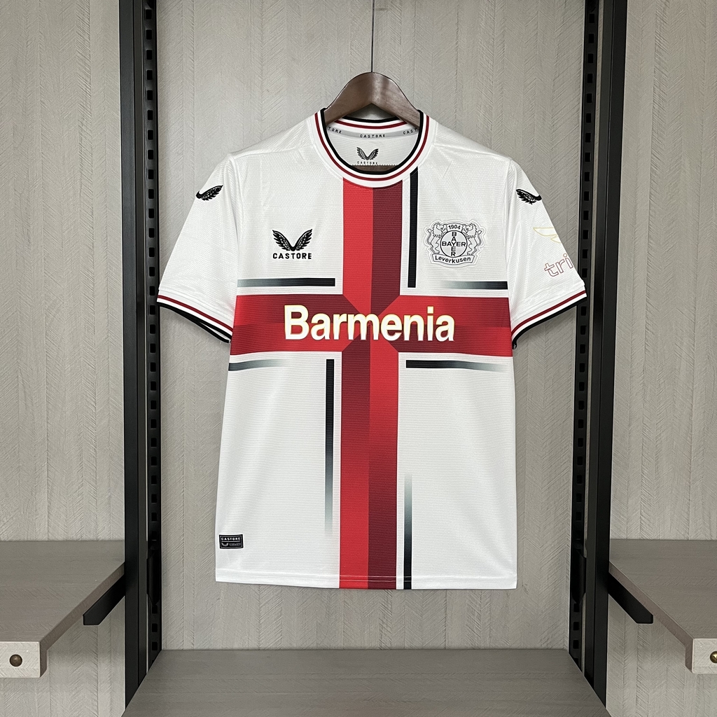 Camiseta Blanca de Bayer 04 Leverkusen 2024 25 AREA10